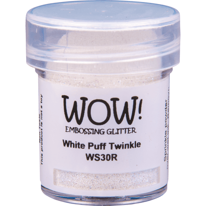 WOW! Glitter Embossing Powder - White Puff Twinkle - Honey Bee Stamps