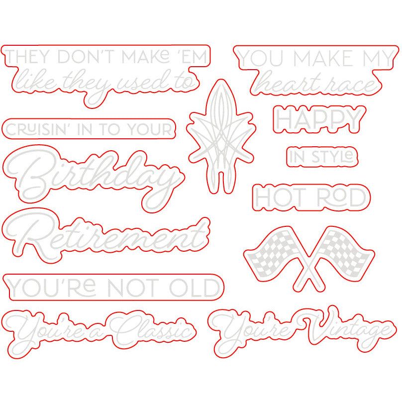 You're A Classic - Honey Cuts - Coordinating Dies - Honey Bee Stamps