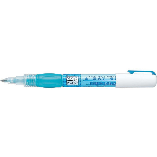 ZIG 2-Way Glue Pen with Squeeze and Roll ballpoint applicator